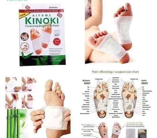 لاصقات القدمين للتخلص من سموم الجسم أثناء النوم KINOKI