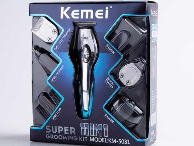 ماكينة حلاقة كهربائية متعددة الاستخدامات 11 في 1 للرجال- KEMEI KM-5031